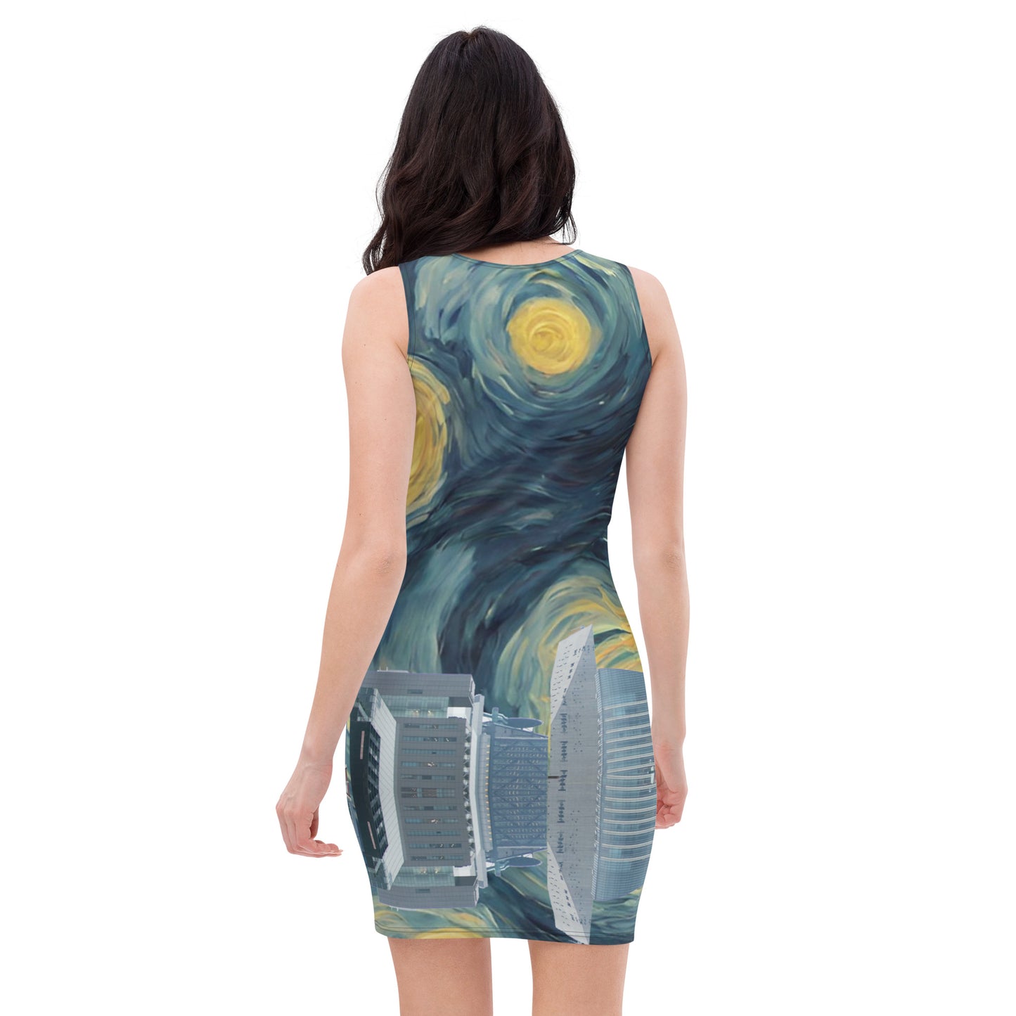 Sublimation Cut & Sew Dress Nocturnal Angel: Independence Beneath the Stars