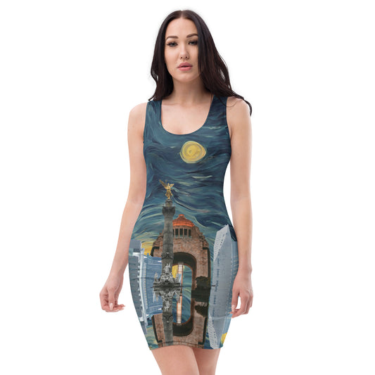 Sublimation Cut & Sew Dress Nocturnal Angel: Independence Beneath the Stars