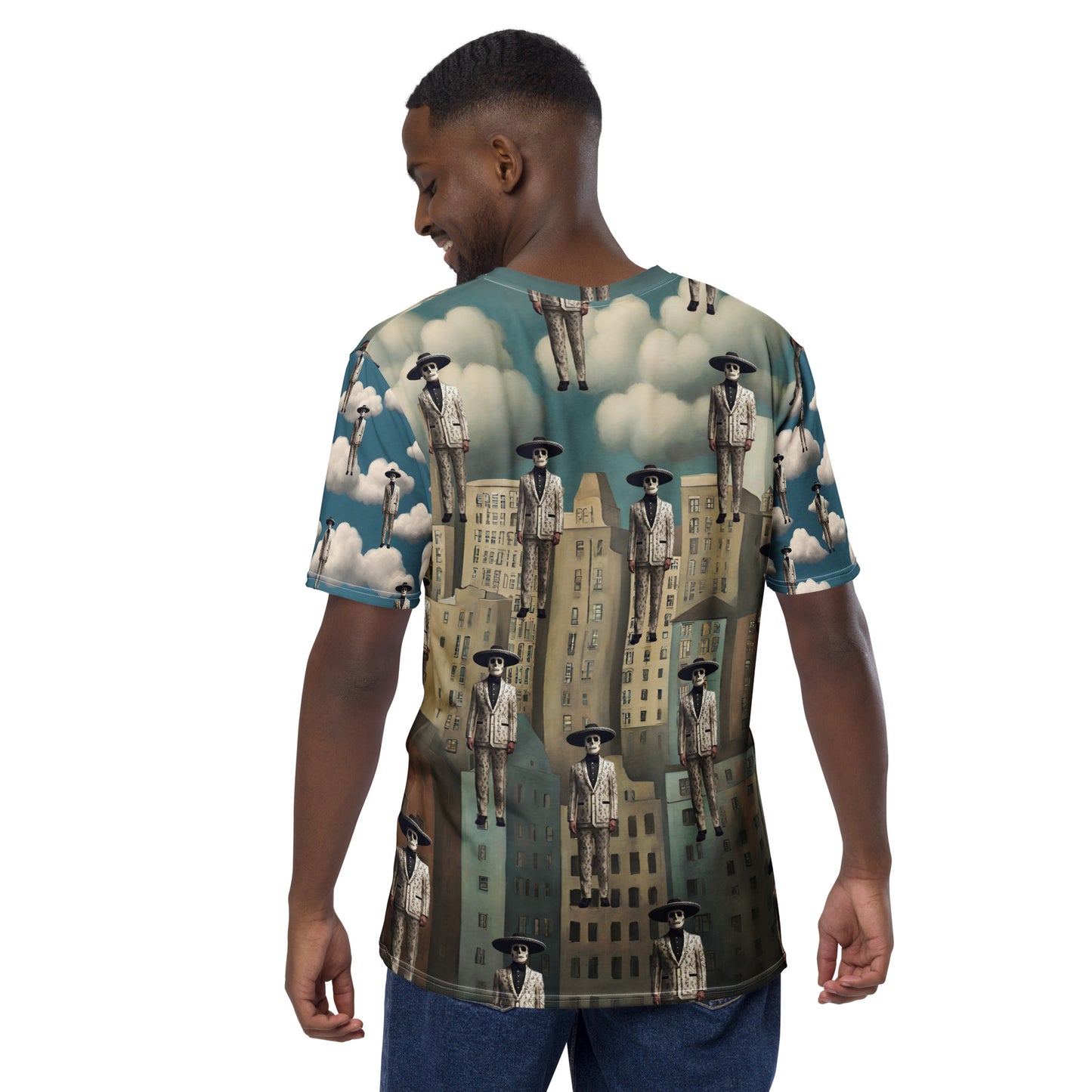 Men's t-shirt Mariachi Catrines in Magritte’s Metropolis