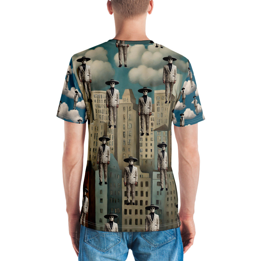 Men's t-shirt Mariachi Catrines in Magritte’s Metropolis