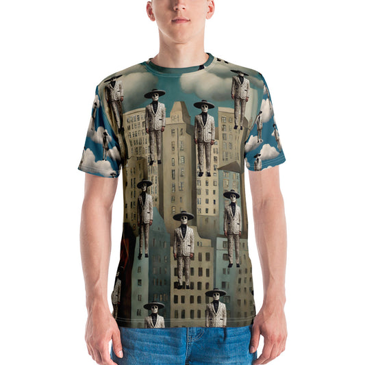 Men's t-shirt Mariachi Catrines in Magritte’s Metropolis