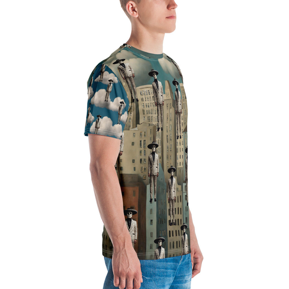 Men's t-shirt Mariachi Catrines in Magritte’s Metropolis