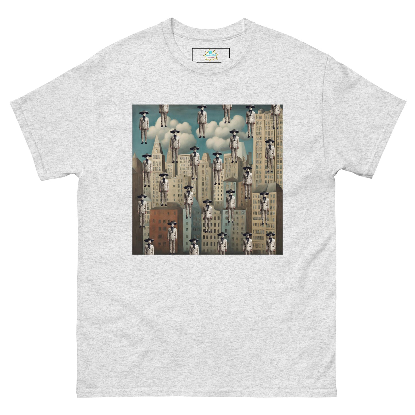 Men's classic tee Mariachi Catrines in Magritte’s Metropolis