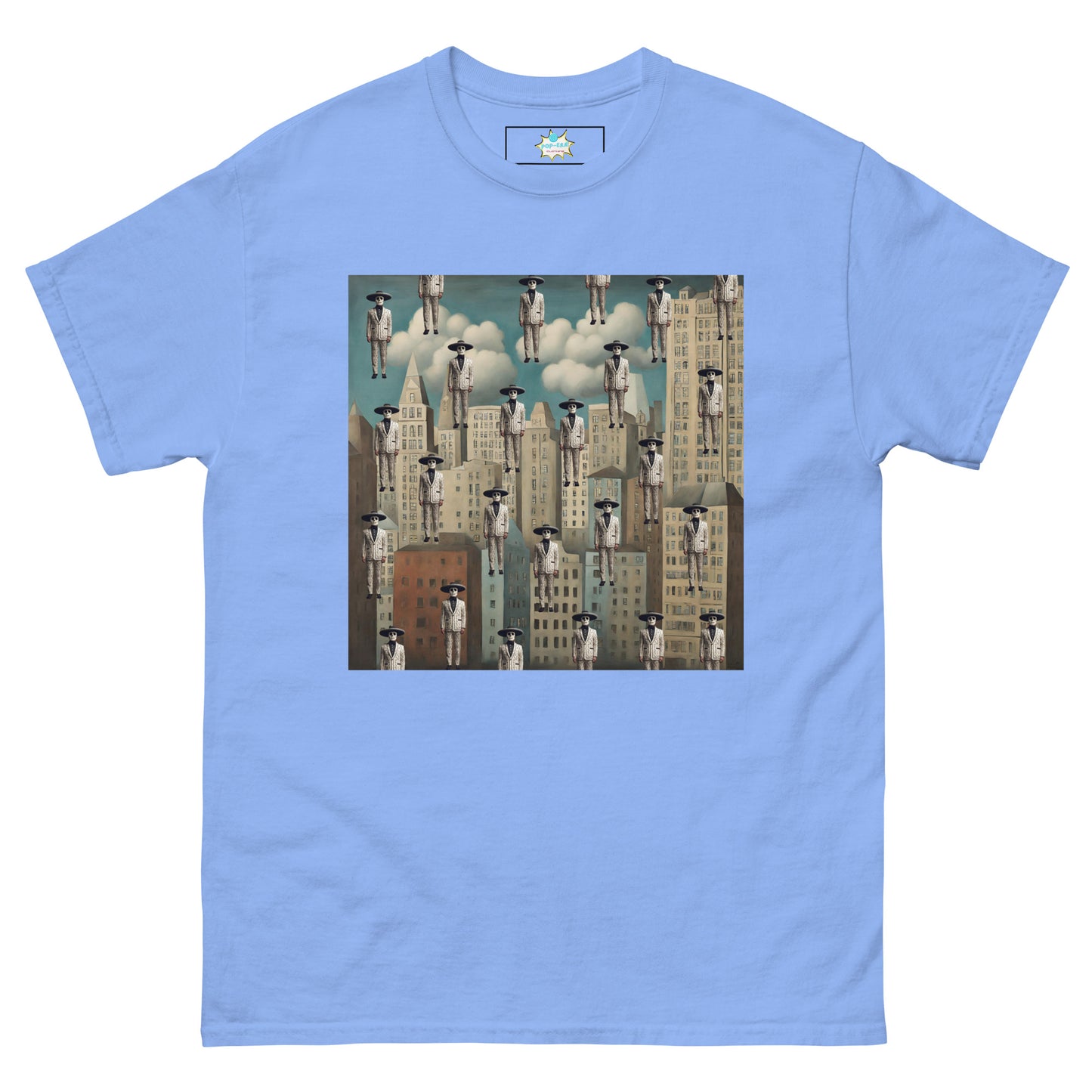 Men's classic tee Mariachi Catrines in Magritte’s Metropolis