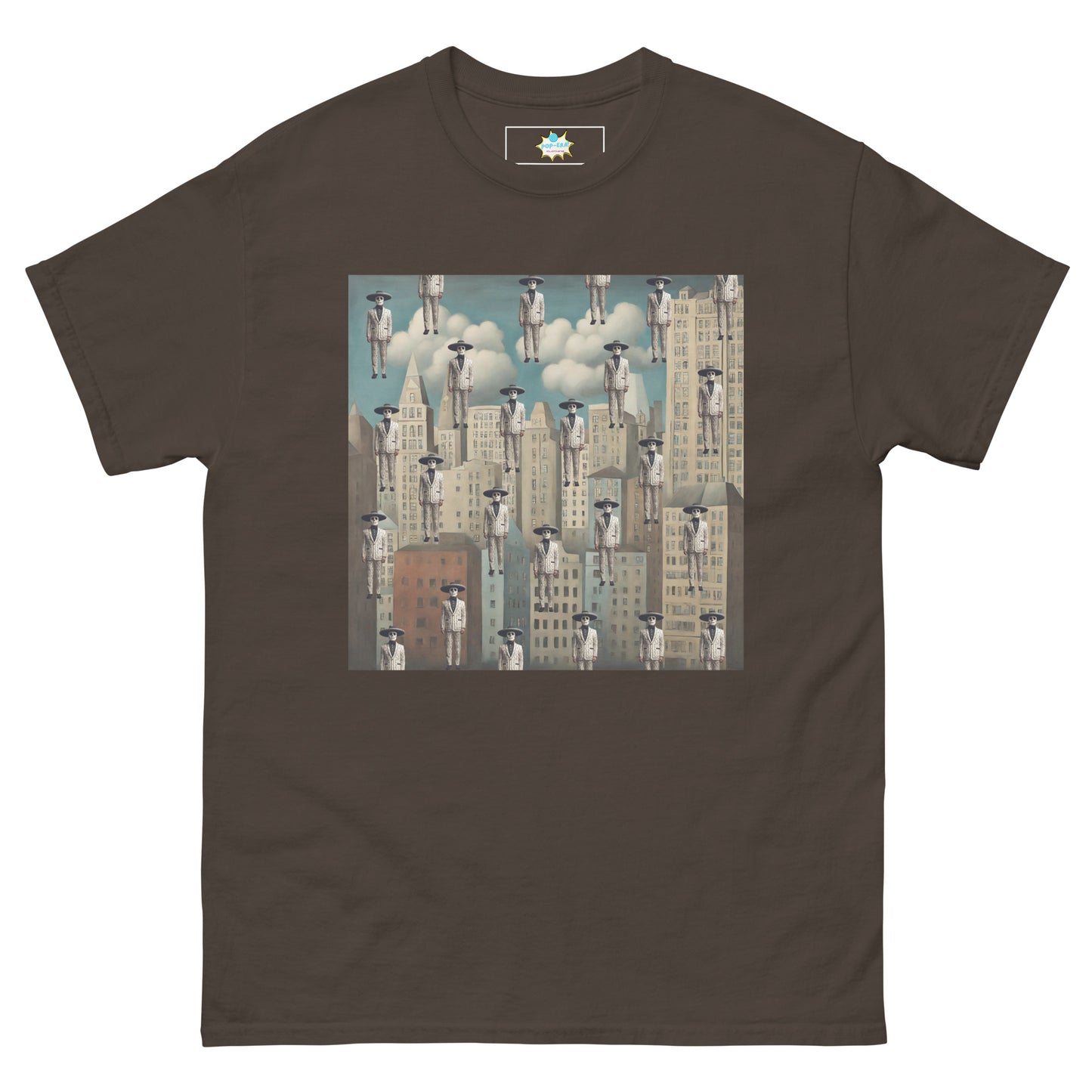 Men's classic tee Mariachi Catrines in Magritte’s Metropolis