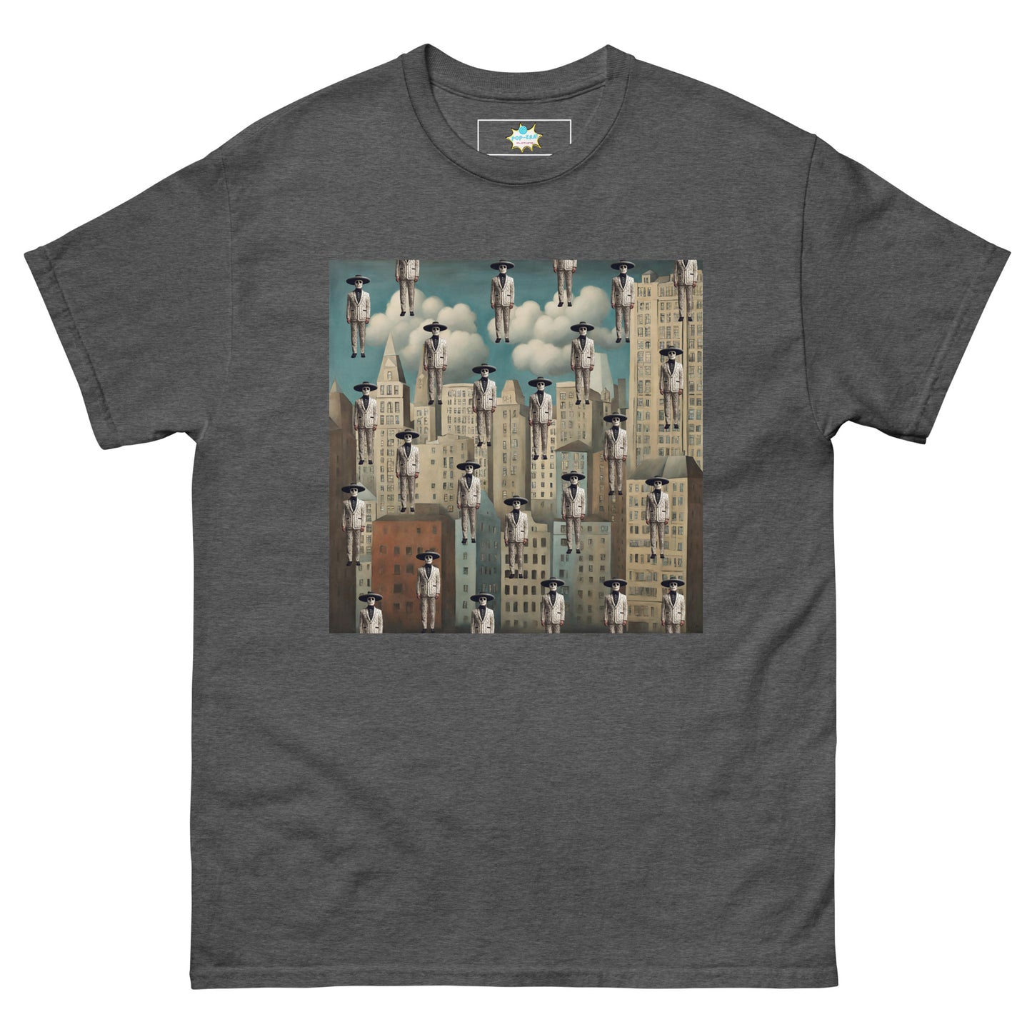 Men's classic tee Mariachi Catrines in Magritte’s Metropolis