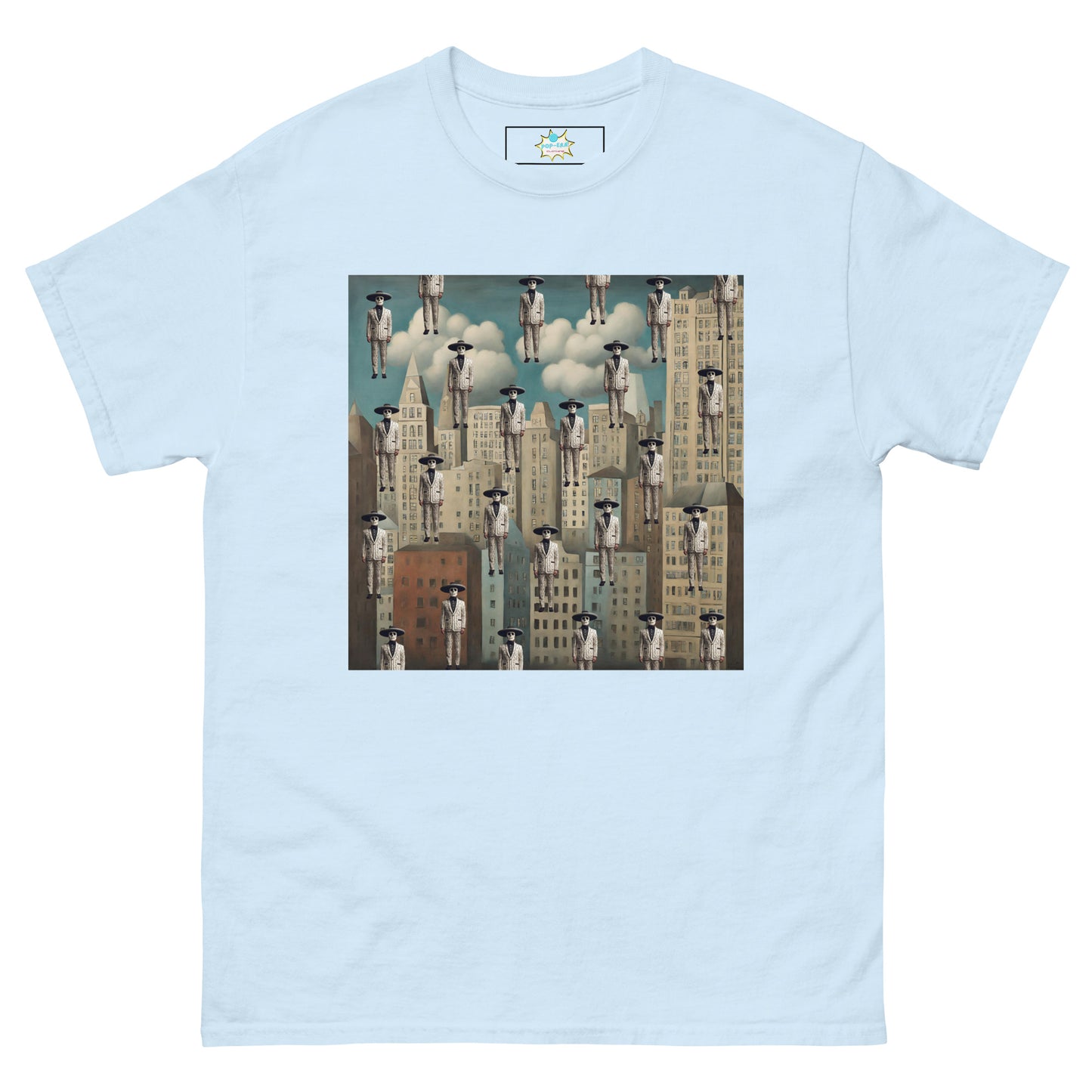 Men's classic tee Mariachi Catrines in Magritte’s Metropolis