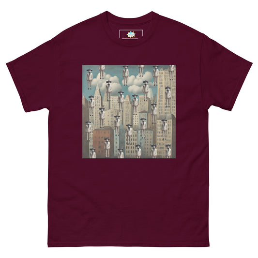 Men's classic tee Mariachi Catrines in Magritte’s Metropolis