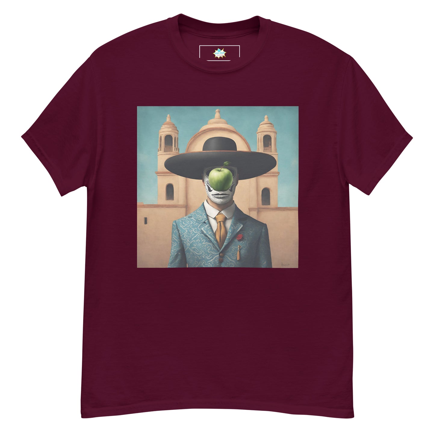 Men's classic tee Catrín Mariachi, Magritte's The son of man