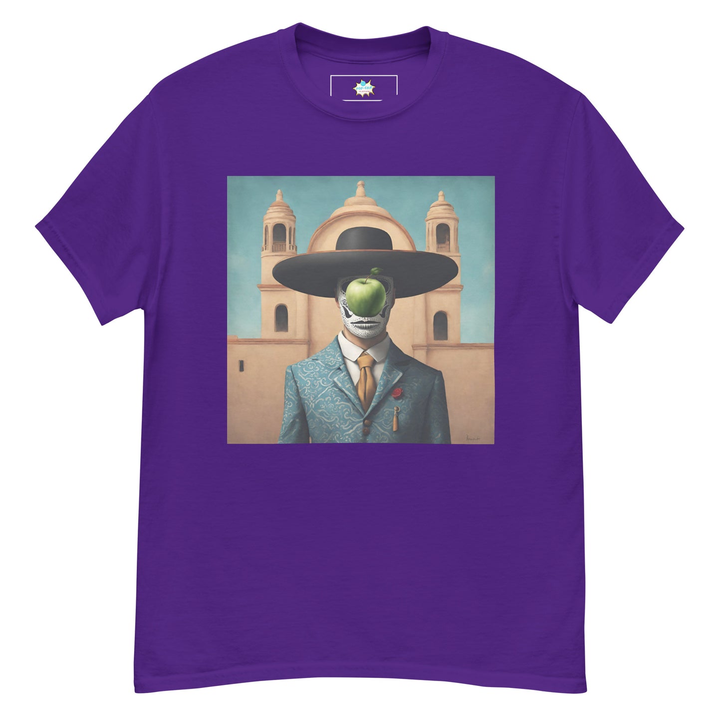 Men's classic tee Catrín Mariachi, Magritte's The son of man