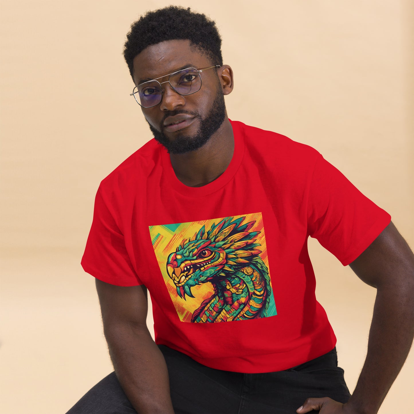 Men's Quetzalcoatl Pop Art classic tee