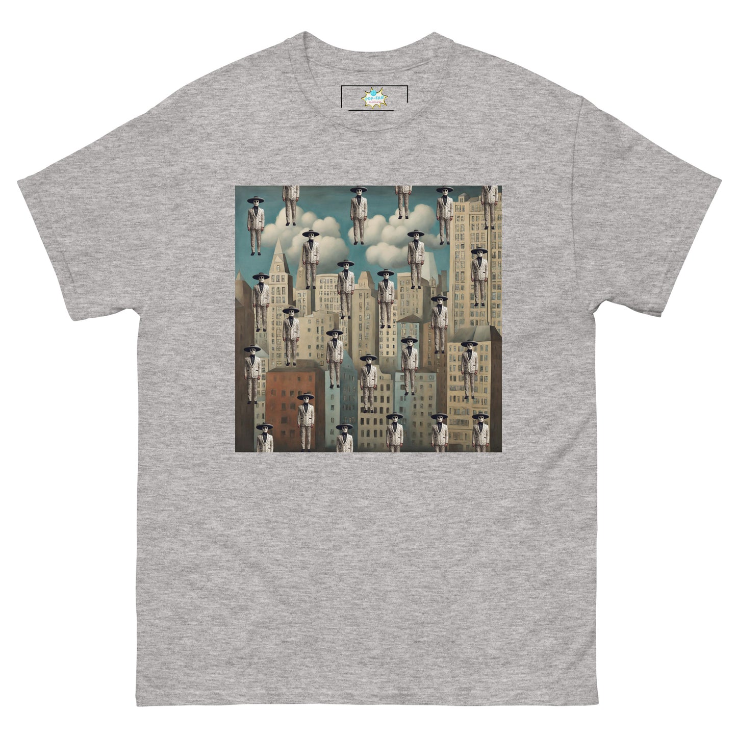 Men's classic tee Mariachi Catrines in Magritte’s Metropolis