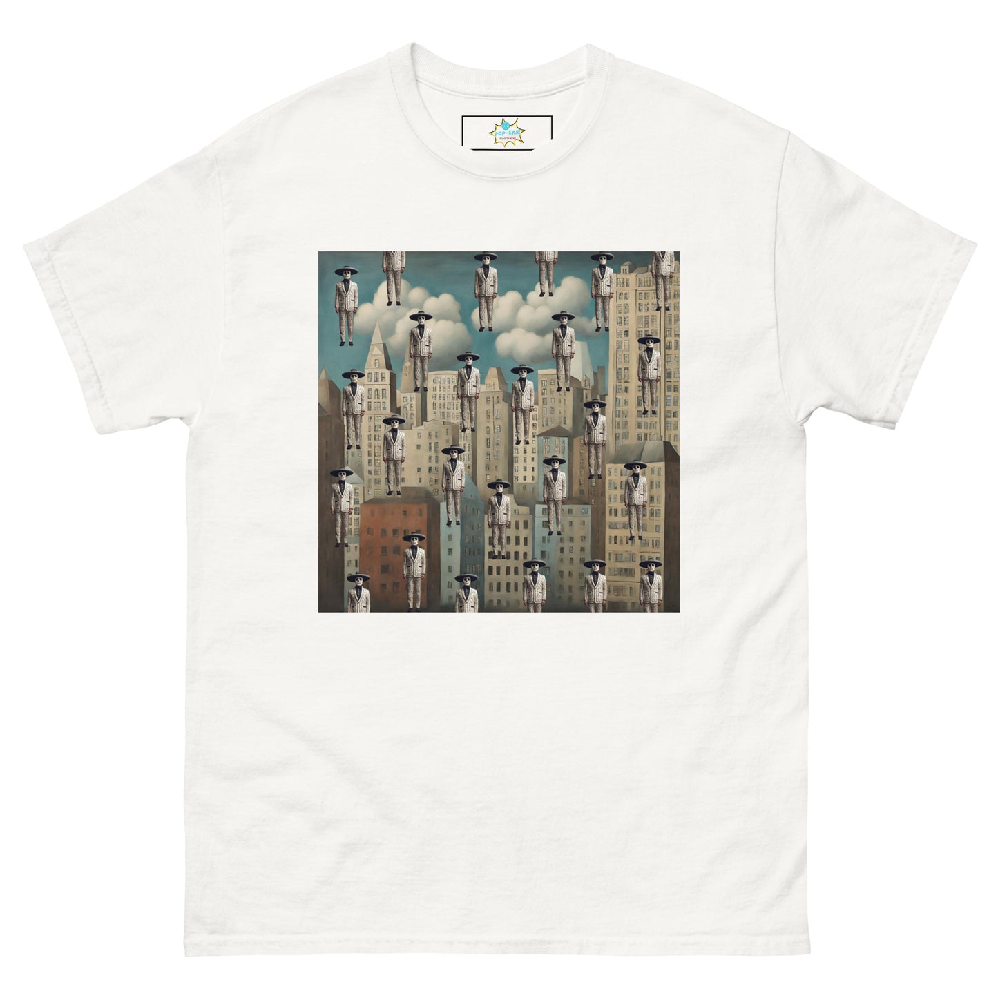 Men's classic tee Mariachi Catrines in Magritte’s Metropolis